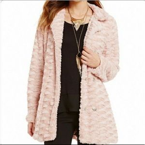 Pink Faux Fur Coat